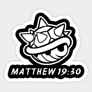 Matthew 19:30 Sticker